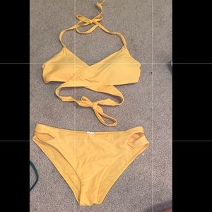 yellow bikini